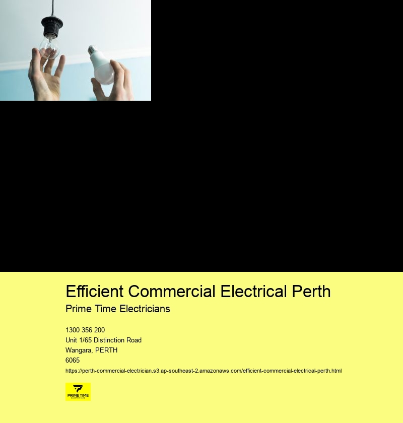Dependable Commercial Electrician Perth Services